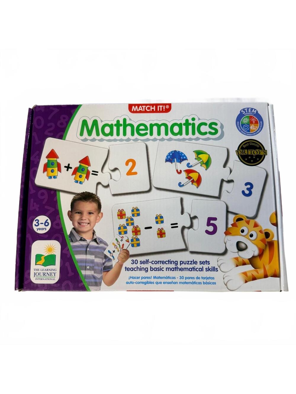 MATCH IT! Mathematics Educational Puzzle Learning Set for Kids Ages 3-6 NEW
